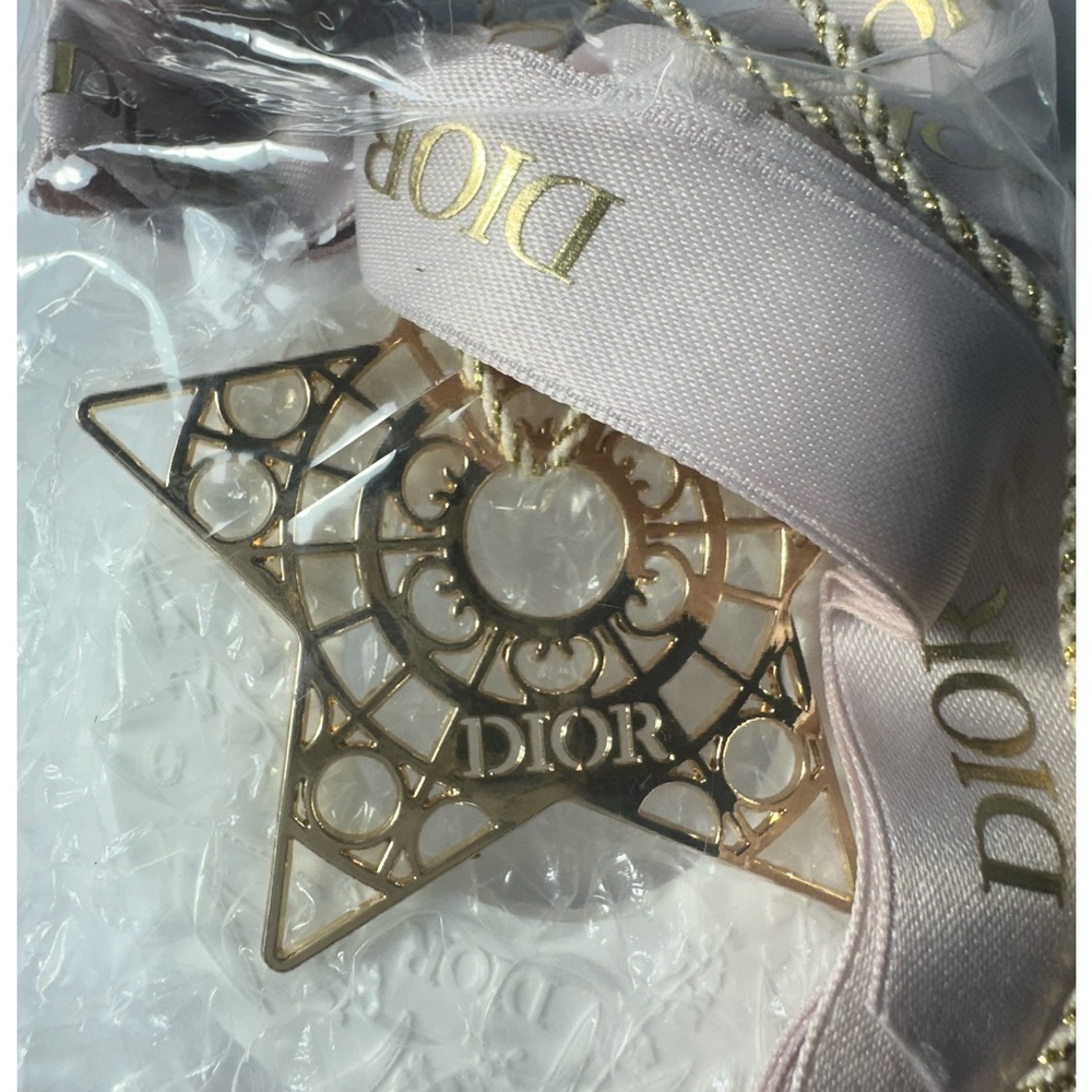 Lot of 3 Dior Car Diffuser or Holiday Ornaments in Pink, Gray and White/Gold GWP - Picture 8 of 11